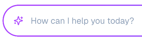 AI input bar